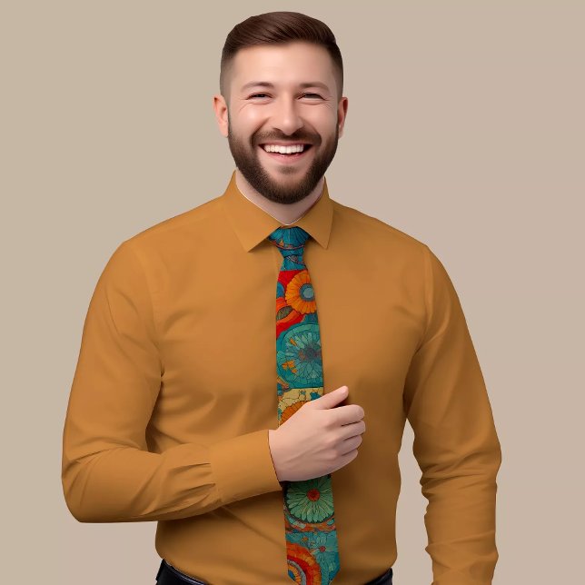 Elegante Krawatte mit geometrischen Mustern (Von Creator hochgeladen)
