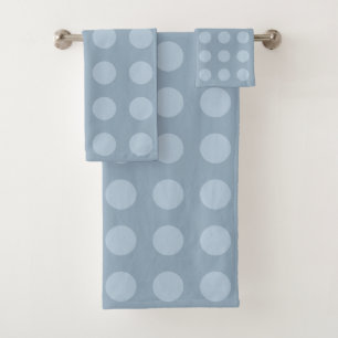 Elegante Kreise auf hellblauem Badehandtuch-Set Badhandtuch Set