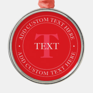 Elegante kreisförmige Textvorlage, editierbar in R Ornament Aus Metall