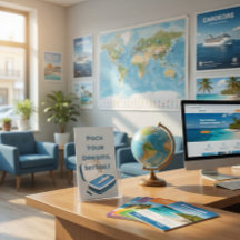 Elegante Kreuzfahrtkarte Business Card