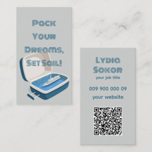 Elegante Kreuzfahrtkarte Business Card Visitenkarte