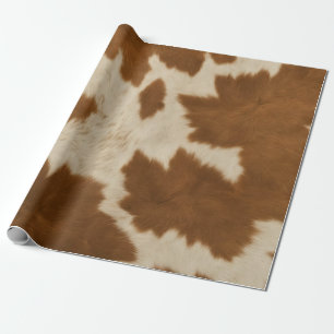 Elegante Kuh Imitate Leather Trendy Collection Geschenkpapier