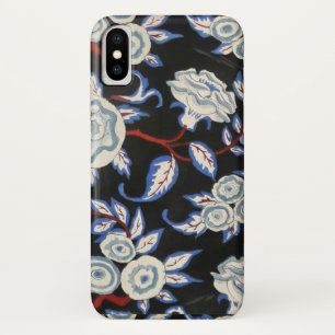 ELEGANTE KUNST-DECO-FLORALE, BLAUE WEISSE ROSEN IN Case-Mate iPhone HÜLLE