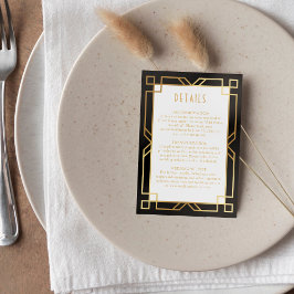 Elegante Kunst, Dichtung und Musik Begleitkarte