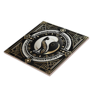 Elegante Kunst, Dichtung und Musik Fliese