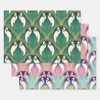 Elegante Kunst, Dichtung und Musik Geschenkpapier Set