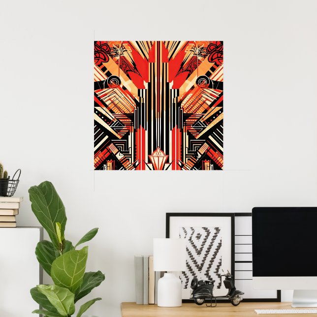 Elegante Kunst, Dichtung und Musik Poster (Heimbüro)