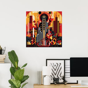 Elegante Kunst, Dichtung und Musik Poster