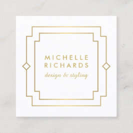 Elegante Kunst, Dichtung und Musik Quadratische Visitenkarte