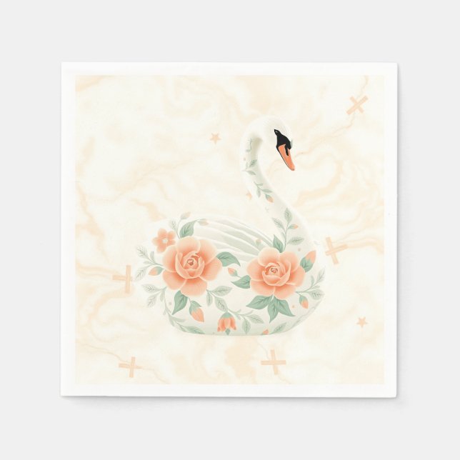 Elegante Kunst, Dichtung und Musik Serviette (Vorderseite)