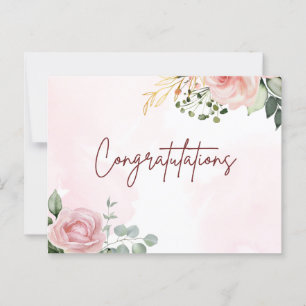 Elegante Kunst  herzlichen Glückwunsch zu Ihrer Er Postkarte