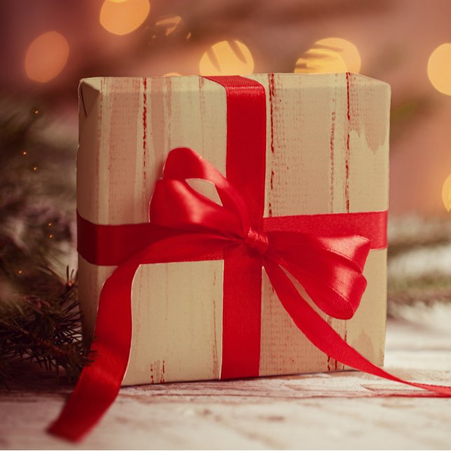 Elegante Künstlerische Golden Brushstrikes Dunkelr Geschenkpapier (Von Creator hochgeladen)