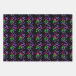 Elegante, kunstvolle Heilige Blätter und Bergen We