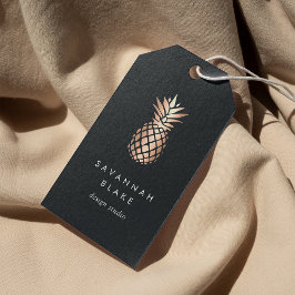 Elegante Kupfer-Ananas Geschenkanhänger