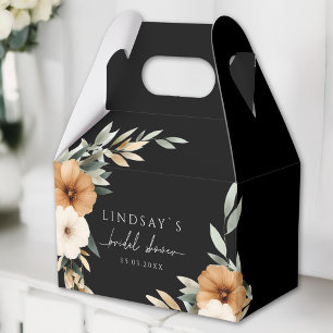 Elegante Kupfer-Erde Schwarze Brautparty Geschenkschachtel