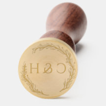 Elegante Kupfermonogramm-Braut und Hochzeit am Bod