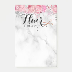 Elegante Kupferschere-Rose Post-it Klebezettel