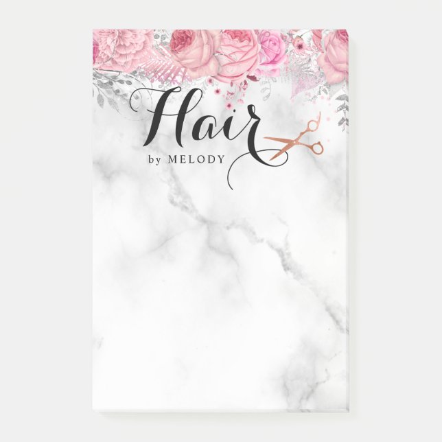 Elegante Kupferschere-Rose Post-it Klebezettel (Vorderseite)