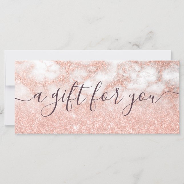 Elegante Kupferschminke-Rose Gold Glitzer Makeup-K (Vorderseite)