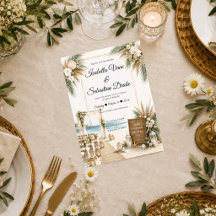Elegante Küsten-Boho-Romantik-Hochzeit