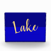 Elegante Lake Script Iconic Deep Royal Summer Blue