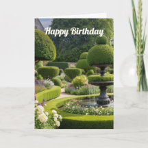 Elegante Landgarten-Topiary-Brunnen-Geburtstag