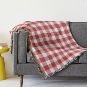 Elegante Landschaft Picnic White Red Checkered Decke