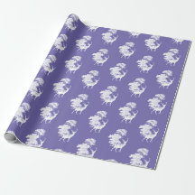 Elegante Landschaft Toile Deer on Periwinkle Blue