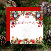Elegante Lanterns | Candles Floral Christmas Party