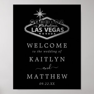 Elegante Las Vegas Hochzeit in Urlaubsort Willkomm Poster