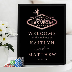 Elegante Las Vegas Hochzeit in Urlaubsort Willkomm Poster