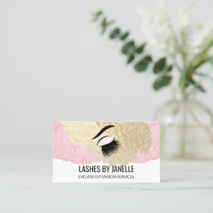 Elegante Lash Extensions Beauty Visitenkarte