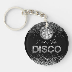 Elegante Last Disco Themed Junggeselinnen-Abschied Schlüsselanhänger
