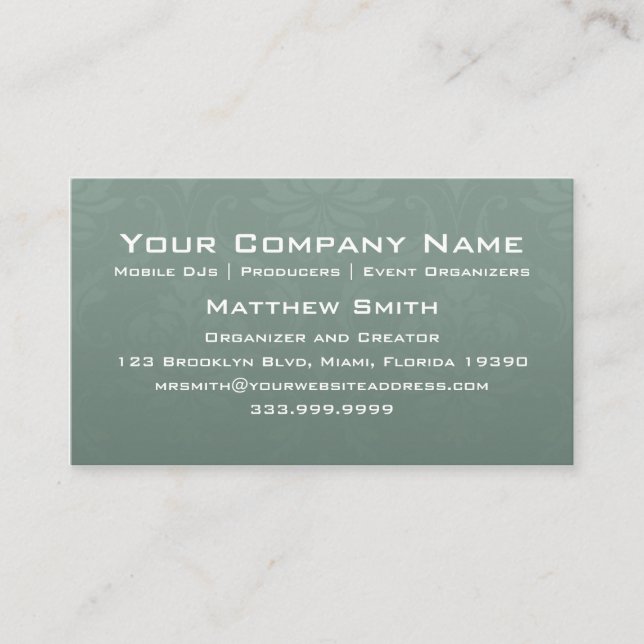 Elegante Lautsprecher-Geschäfts-Karte Visitenkarte (Vorderseite)