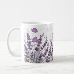 Elegante Lavane Blume Tasse