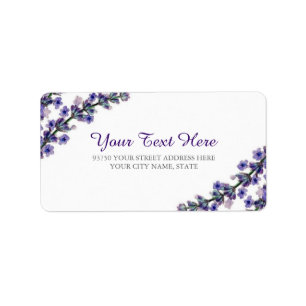 Elegante Lavendel-Adressetiketten Adressaufkleber