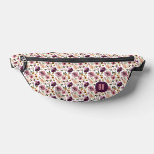 Elegante Lavendel-Lila-Rosen Blumenmuster Bauchtasche