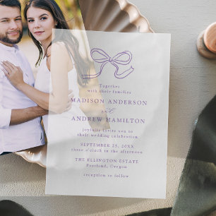 Elegante Lavendel-Schleifen-Hochzeit