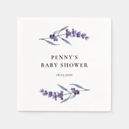 Elegante Lavender Baby-Dusche Serviette