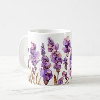 Elegante Lavender Bliss Keramik Tasse