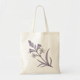 Elegante Lavender-Blume Tragetasche