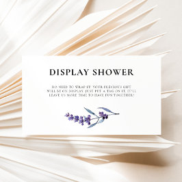 Elegante Lavender Display-Dusche Begleitkarte