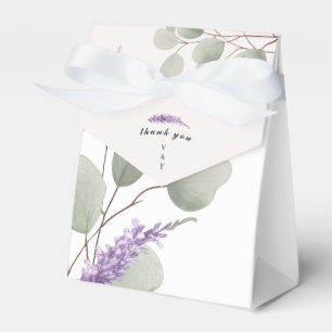 Elegante Lavender Eucalyptus-Blätter Geschenkschachtel