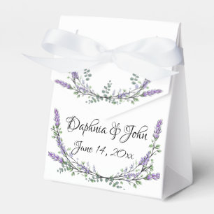 Elegante Lavender Eucalyptus Watercolor personalis Geschenkschachtel