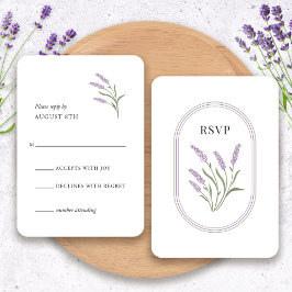 Elegante Lavender Floral RSVP Card