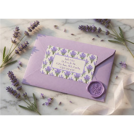 Elegante Lavender Rücksendeadressen-Aufkleber Adressaufkleber