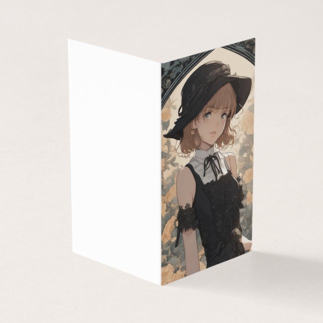 Elegante LBD Anime Little Black Dress Blank (Vorderseite)