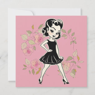 Elegante LBD-Grüße: Einfach göttlich Einladung