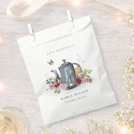 Elegante Leafy Rose Blumenkohl Teapot jedes Alter  Geschenktütchen