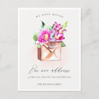 Elegante Lebendige Pink Florale Briefkasten Wir Si